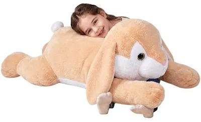 Productafbeelding van Grote Pluche Konijn Knuffel 78 cm Zacht en Schattig