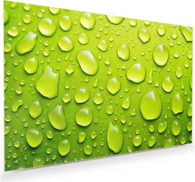Produktbild von Glasbild 60x40cm in XXL für Wohnzimmer, Schlafzimmer Motiv Wassertropfen