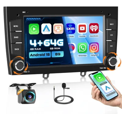 Immagine prodotto di Autoradio Android 15 con touchscreen, da 4 + 64 GB di memoria, compatibile con Peugeot 408 dal 2010 al 2024