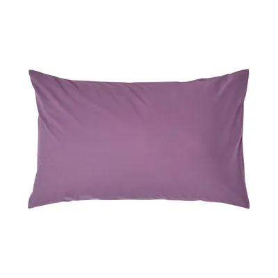 Produktbild von HOMESCAPES Kopfkissenbezug Fadendichte 200 Traube Lila, 48 x 74 cm
