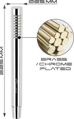 Produktbild von Verchromter Douchekop mit Biegeweichem PVC-Duscharm 150 cm - Universeller Maß - Luxus-Duscharmset