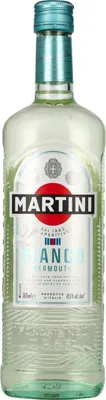 A bottle of Martini Bianco Vermouth.