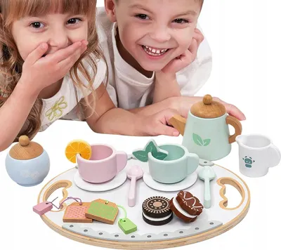 Produktbild von Nachmittagstee-Set Holzservice Set