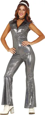 Produktbild von y 70er Jahre Discoanzug Kostüm für Damen, Größe:L