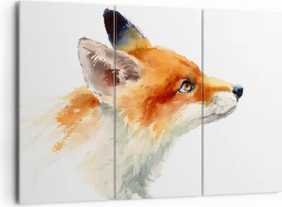 Produktbild von Bild auf Leinwand - Leinwandbild - Fuchs Tier Natur - 165x110cm - Wand Bild - Wanddeko - Leinwanddruck - Bilder - Kunstdruck - Wanddekoration - Leinwand bilder - Wandkunst - CE165x110-3904