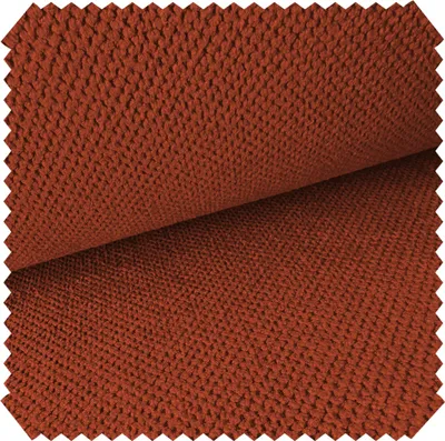 Productafbeelding van novely® CURTIS - Vlamvertragend meubelstof - Waterafstotende bekledingsstof met honingraatstructuur - Gemakkelijk te onderhouden, verkrijgbaar per meter (1 lineair meter) - Kleur: 55 Koperrood
