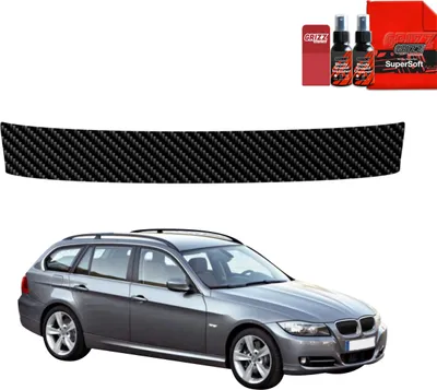Obrázok produktu pre Ochranná fólia z uhlíka Grizz Protector pre nakladaciu hranu – BMW 3 E91 kombi Pre-LCI (2004–2008)