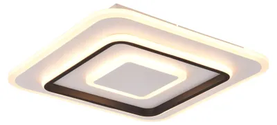 Zdjęcie produktu dla Plafon LED kwadratowy z pilotem JORA biało-czarny 46W Odcienie bieli 5400lm metal wym:6,5x39,5x39,5cm IP20 RL