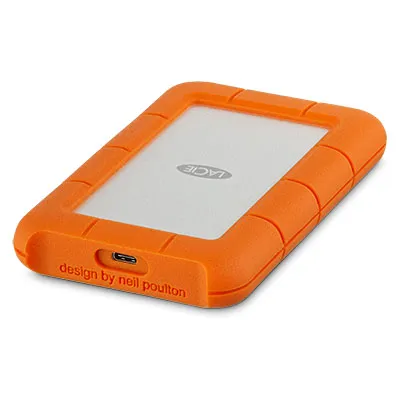 Produktbild von LaCie Robuste USB-C-Festplatte für externe 1000 Go Orange, Argent