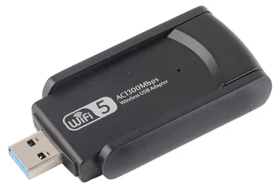 Image de Carte réseau sans fil USB 3.0 à double antenne WiFi, 1 300 Mbps, avec disque