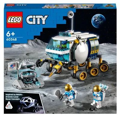Image de LEGO 60348 City Rover lunaire Jouet spatial à partir de 6 ans pour filles et garçons avec des mini-figurines d'astronautes de la série LEGO NASA pour enfants