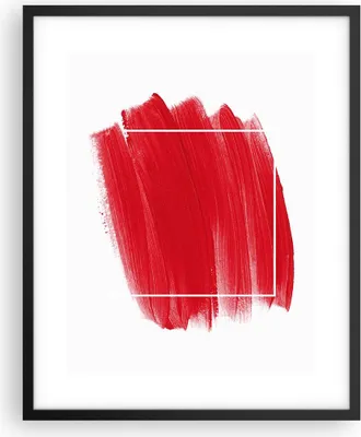 Produktbild von Gerahmtes Poster - Schwarzer Rahmen - Rot Farben Stück - 40x50 cm - Wand Bild - Wanddeko - Wandbilder - Kunstposter - Wandposter - Bilderrahmen - Bilder - Kunstdruck - Wanddekoration - P2BPA40x50-5067