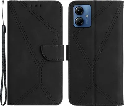 Produktbild von Motorola Moto G54 Hülle - Coverup Klapphülle - Schwarz
