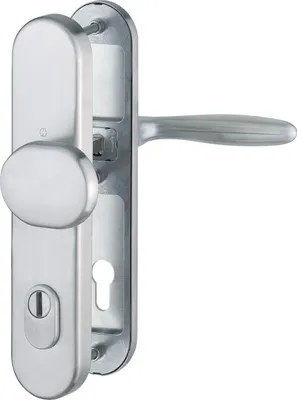 Image de HOPPE Garniture interchangeable VERONA - DIN 92mm, inox, PZ pour TS 67-72mm, avec KZS