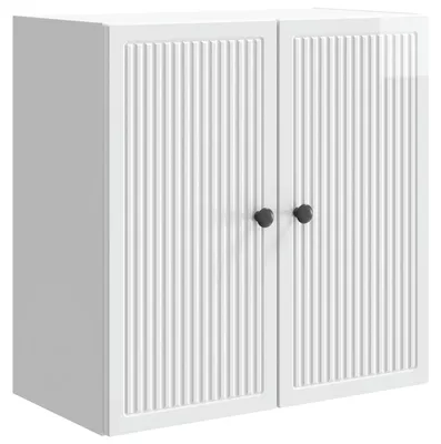 Immagine prodotto di vidaXL Armadio da parete bianco lucido 59 x 31 x 60 cm in materiale derivato dal legno