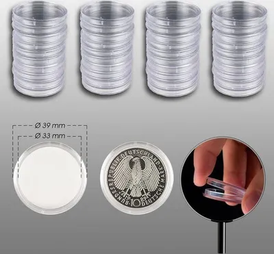 Produktbild von Prophila Collection 40 Münzkapseln 33 mm zB 10 DM- / 10 Euro