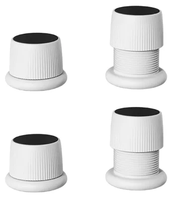 Produktbild von 4 Stück verstellbare Möbelkeile – rutschfest – Möbelkeile 4 cm hoch – Keile für Schlafsofas/Tische – stoßfest – leicht – Möbelkeile