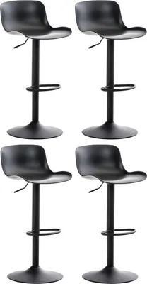 Produktbild von 4er Set Barhocker Almada schwarz
