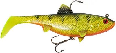 Produktbild von Fox Rage Replicant wobble - Gummifisch Swimbait, Farbe:UV Natural Perch, Länge / Gewicht:14cm - 55g