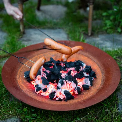 Produktbild von Feuerschale Deko Schale Rost Feuerkorb Lagerfeuer Metall 58 cm Edelrost Rostikal - Ideal zum Grillen