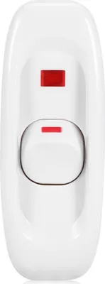 Obrázok produktu pre AC 250 V 10 A Inline ON/OFF stolová lampa káblový spínač s LED kontrolkou biely