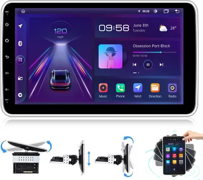 Obrázok produktu pre Carplay 10''Všeobecné autorádio 1+32G GPS Navi WIFI BT RDS DSP DAB+ FM 1 DIN