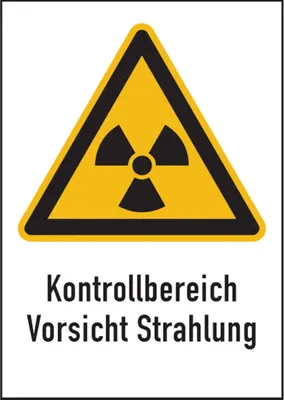 Produktbild von Dreifke® Warnschild Strahlenschutz Kontrollbereich Vorsicht Strahlung (WS 111...