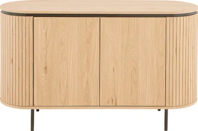 Immagine prodotto di Calicosy - Credenza con 2 ante e lati con effetto scanalato L120 cm - MALAGA
