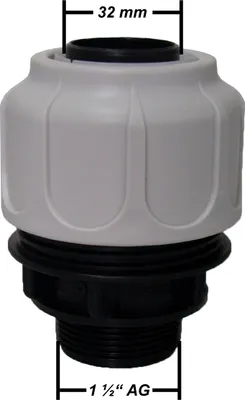 Immagine prodotto di Raccordo per tubo flessibile per filtro piscina T.I.P., 32 mm; 30966