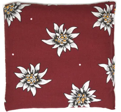 Produktbild von Rapssamenkissen 12x12cm Blume-Edelweiß - Wärmekissen & Kältekissen - Körnerkissen