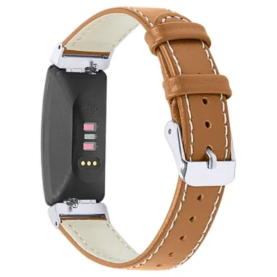 Produktbild von Armband für Fitbit Inspire, Inspire 2, Inspire HR, Ace 2, Ace 3 verstellbar Kunstleder elegant für Damen Ersatz- braun