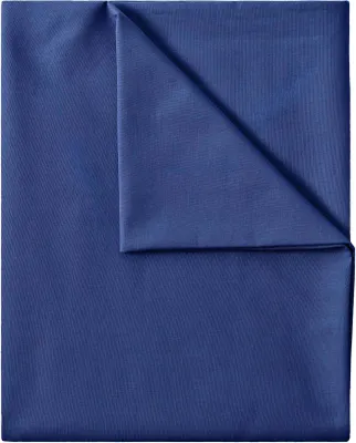 Produktbild von Bettlaken Betttuch 100% Baumwolle ohne Gummizug, 180x275 cm, Navy blau