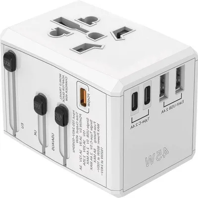 Image de Adaptateur de voyage - USB-C à 5 prises - Compact pour les voyages