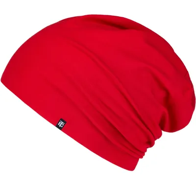 Produktbild von Enter the Complex® leichte Beanie Mütze, Übergangsmütze, Baumwolle (Jersey), Rot, L/XL