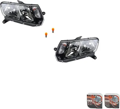 Zdjęcie produktu dla Reflektory + żarówki Osram Night Breaker Laser, pasujące do Dacia Logan MCV II, zestaw, numery części: 260607796R, 260106223R, Johns