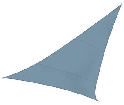 Zdjęcie produktu dla Siatka zacieniająca, trójkątna, 5 x 5 x 5 m, ochrona przed promieniowaniem UV 90%, jasnoszara
