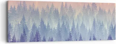 Produktbild von Bild auf Leinwand - Leinwandbild - Wald Baum Natur - 90x30cm - Wand Bild - Wanddeko - Wandbilder - Leinwanddruck - Bilder - Kunstdruck - Wanddekoration - Leinwand bilder - Wandkunst - AB90x30-3929