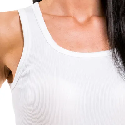 Produktbild von HERMKO 91338 Damen Doppelripp Longshirt aus 100% Baumwolle, Farbe:weiß, Größe:36/38 (S)