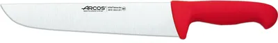 Produktbild von Fleischermesser Arcos Farbe - Prof  291822 Edelstahl Nitrum und mango ergonomische rote Polypropylenklinge und 25 cm Klinge, Vitrine
