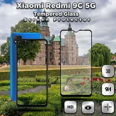 Produktbild von Xiaomi Redmi 9C 5G – gehärtetes Glas 9H – 3D-Displayschutz in Superqualität