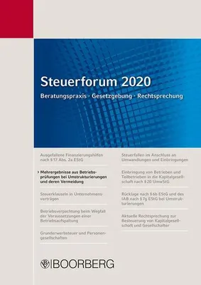 Immagine prodotto di Steuerforum 2020 Beratungspraxis - Gesetzgebung - Rechtsprechung