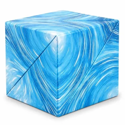 Produktbild von Wiztex 3D Magnetisches Würfelpuzzle Blaue Wellen - Verwandelt Sich in 70 Formen für Fans