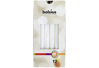 Zdjęcie produktu dla BOLSIUS Spitzkerze 24,5x2,4cm weiß