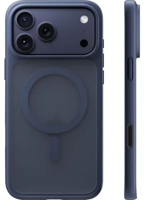 Produktbild von Handyhülle für iPhone 17 Pro Max, Torras Guardian-Mag mit MagSafe, Durchscheinend mit dunkelblauem Rahmen