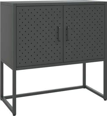 Obrázek produktu pro Příborník antracitový 75 x 35 x 75 cm ocel