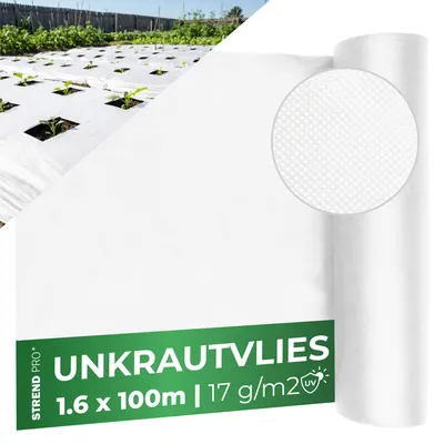 Zdjęcie produktu dla Textilie Garden B4405 1,6x100 m, włóknina, 17 g/m, biały, rolka