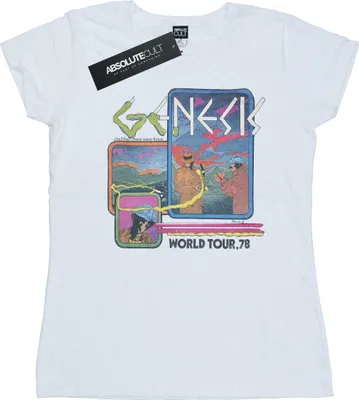 Produktbild von Genesis - "World Tour 78" T-Shirt für Damen BI37665 (L) (Weiß)