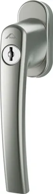 Produktbild von Roto Fenstergriff abschließbar Rotoline mit Sperrzylinder und Schlüssel - Fensterbeschlag, Aluminium titan eloxiert