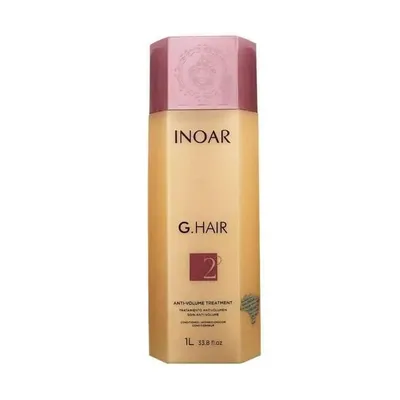 Zdjęcie produktu dla INOAR - G.Hair Keratin Smoothing System Kit, kuracja zapobiegająca utracie objętości, 1 litr Just Keratin