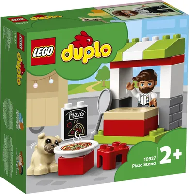 Zdjęcie produktu dla LEGO DUPLO Town Pizza Stand Set, Zestaw do budowania, 2 lat(a), 18 szt., 254 g